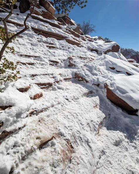 I attempted the Angels Landing hike in the snow... it didn't go well — Walk My World