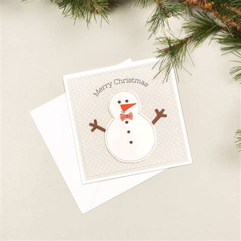 Single Or Pack Of Christmas Cards Snowman Design By Elm Tree Studio | notonthehighstreet.com