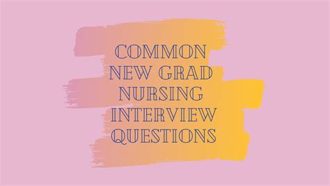 New Grad Nurse Interview Questions - A Nurse Named Courtney