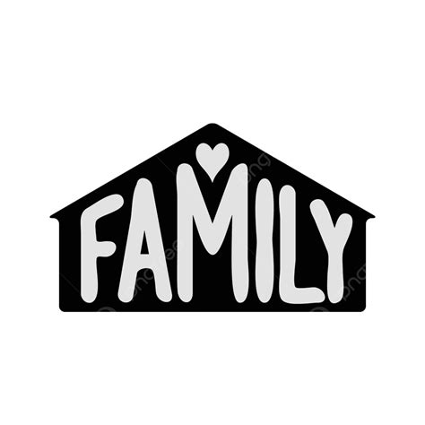 Family Word Vector Hd PNG Images, Family Text Word Background Design, Calligraphy, Together ...