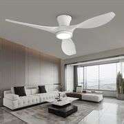 52 inch Ceiling Fans with Lights Remote Control, Modern Low Profile ...