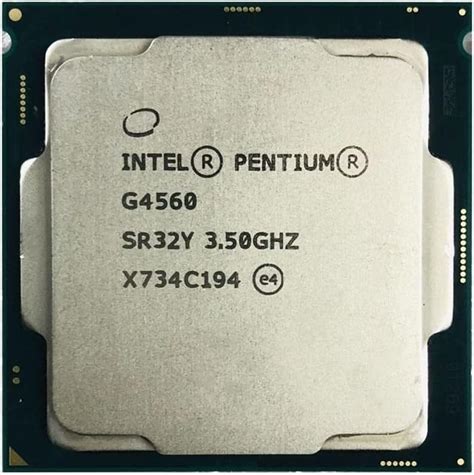 Amazon.com: Intel Pentium G4560 3.5 GHz Used Dual-Core Quad-Thread 54W ...