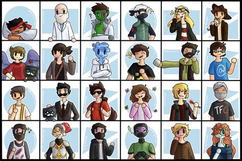 Finally finished drawing all of the active Hermitcraft members!!! They were so fun to draw and i ...