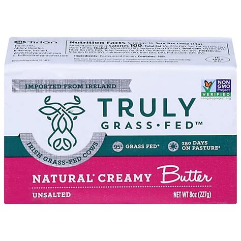 Truly Grass Fed Butter Unsalted - 8 OZ - Vons