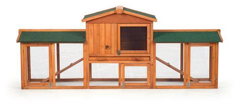 Rabbit Hutch with Double-Run 4600 Prevue Pet Products