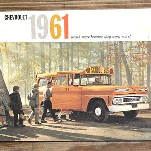 1961 Chevrolet School Bus Models Original Dealer Sales - Etsy