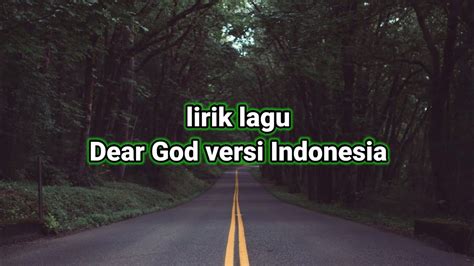 lirik lagu Dear God (versi Indonesia)cover Regita echa - YouTube