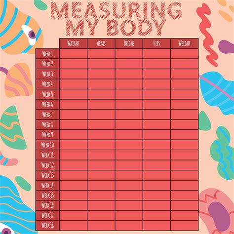 Measurement Chart Weight Loss - 10 Free PDF Printables | Printablee