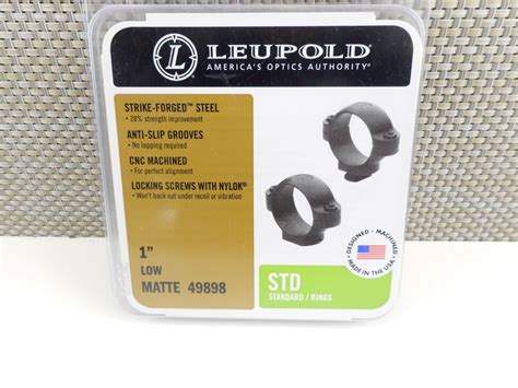 LEUPOLD 1" SCOPE RINGS - Switzer's Auction & Appraisal Service