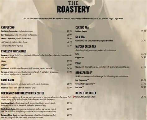 Mugg & Bean Menu, Menu for Mugg & Bean, North Riding, Randburg - Zomato SA