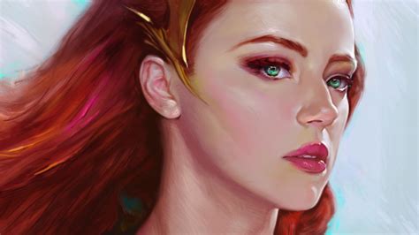 Mera Amber Heard Art Wallpaper,HD Superheroes Wallpapers,4k Wallpapers ...