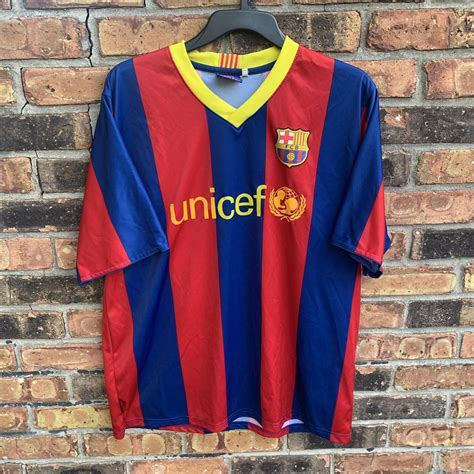 FCB Soccer Team Messi Jersey In good... - Depop