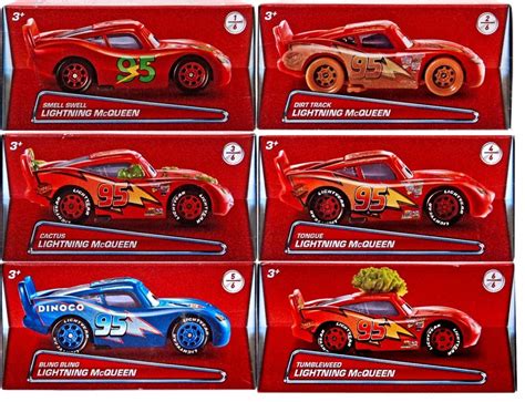 Disney Pixar Cars Lightning McQueen Puzzle Box Diecast set of 6pcs Cactus Tongue TV & Movie ...