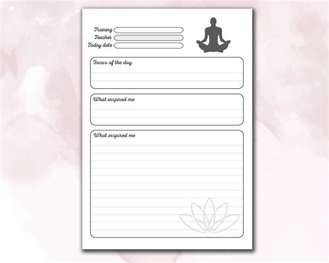 Meditation Yoga Journal 120 Pages Ready to Upload PDF - Etsy