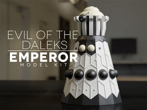 Evil of the Daleks - Emperor Dalek 5 Inch Model Kit - Files For 3D ...