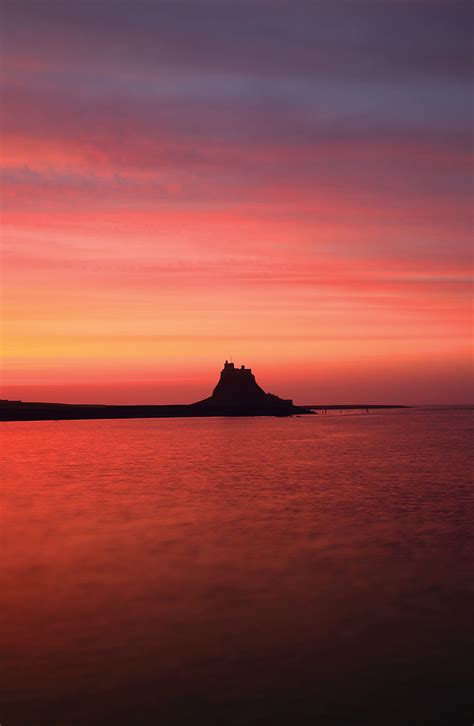 Lindisfarne Castle Sunrise, Holy Island, Northumberland, England