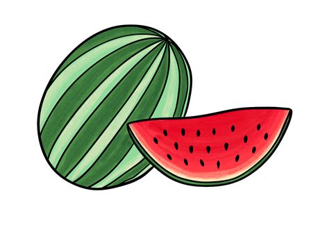 How to Draw a Watermelon | Design School