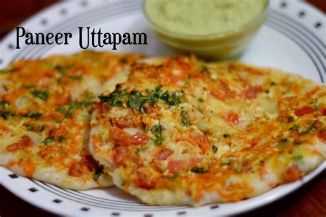 Paneer Uttapam Recipe | Paneer Dosa - Indian Veggie Delight