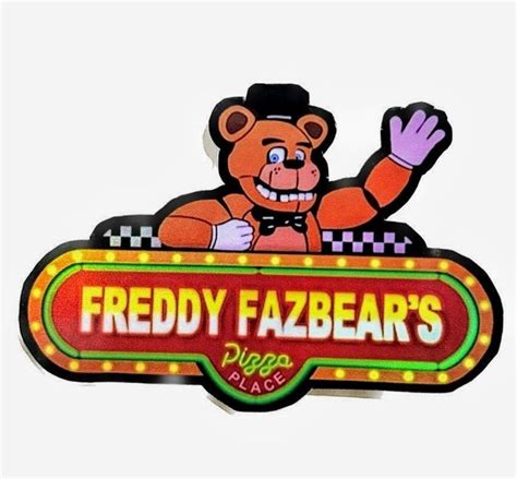 Five Nights at Freddy's Freddy Fazbear's Pizza Place Holographic Vinyl Sticker - Etsy