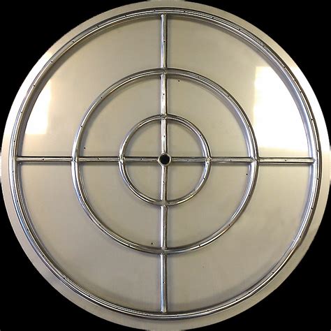 Stainless Steel 30" Fire Pit Ring with 32" Flat Pan (High Capacity)