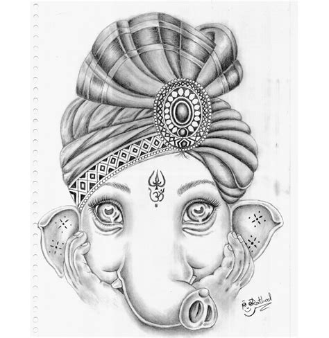 "Dazzling Collection of 999+ Full 4K Images of Ganpati Drawings"
