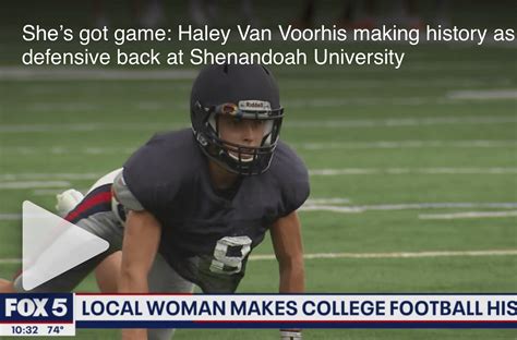 She’s got game: Haley Van Voorhis making history as defensive back at ...