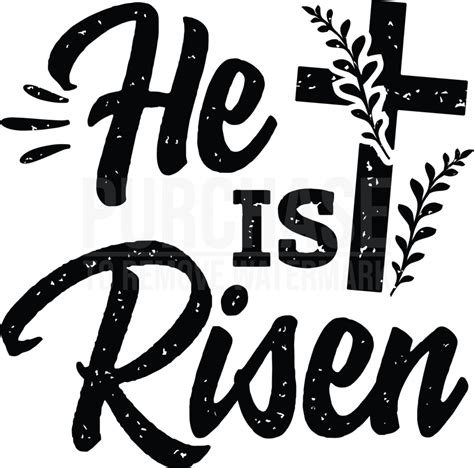 He Is Risen 2 SVG • Christian Cross Bible Verse Matthew SVG Cricut file