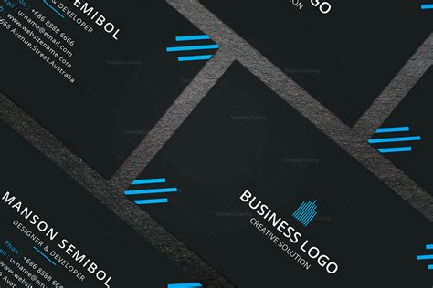 Minimal Mechanic Business Card Design - Graphic Templates