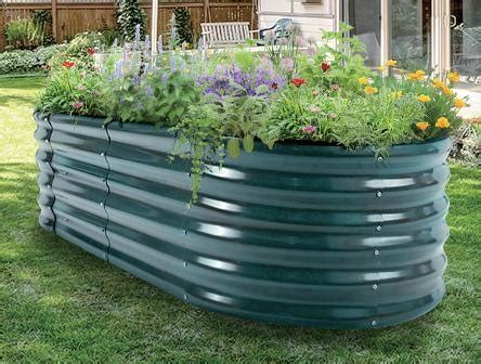 Raised Bed Outdoor Garden Planter Vegetables Flowers Metal Round Shape Furniture - China Modular ...