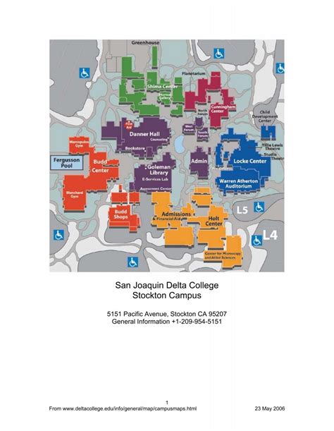 Campus Map, San Joaquin Delta College