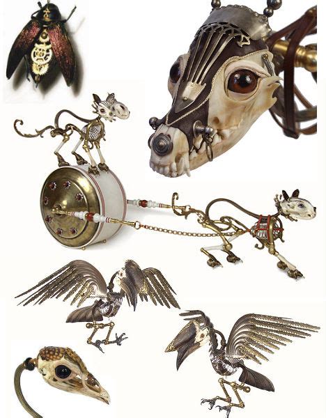 ROBOTS RECICLADOS by JPeña: Mechanical Animals: 36 Steampunk Sculptures ...