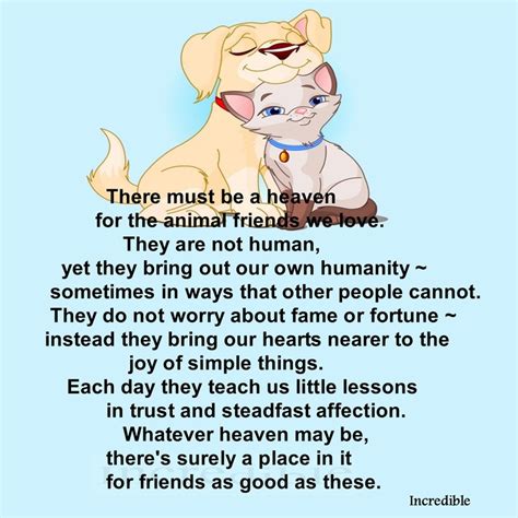 Quotes about Animals In Heaven (33 quotes)