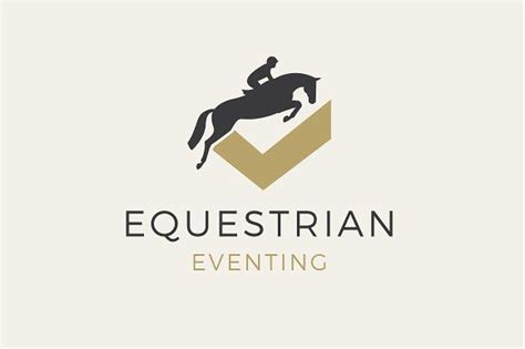 Equestrian Eventing Horse Logo by leahsuzanne on @creativemarket ...