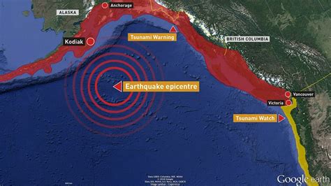 Tsunami warning ends for B.C. after large earthquake strikes off Alaska ...