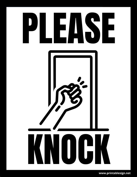 22+ Printable Please Knock Signs Check more at https://printableo.com ...