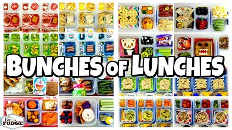 Best Of Bunches Of Lunches 2018 🍎 The Family Fudge - YouTube