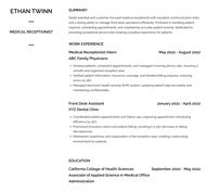 14 Professional Medical Resume Templates | PDF, Word, Google Sheet Templates