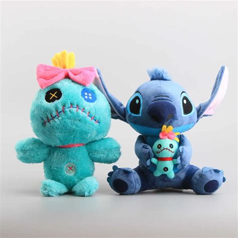 Cartoon Lilo & Stitch Scrump Plush Doll Toys Cute Stitch Soft Stuffed Dolls Chilren Gift 25 32 ...