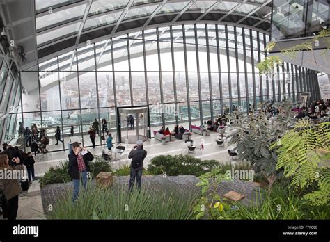 Inside the Skygarden at 20 Fenchurch Street London Stock Photo - Alamy