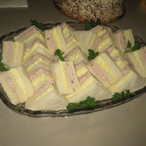 Party Ham & Egg Salad Sandwiches | Recipe | Party sandwiches, Tea sandwiches recipes, Egg salad
