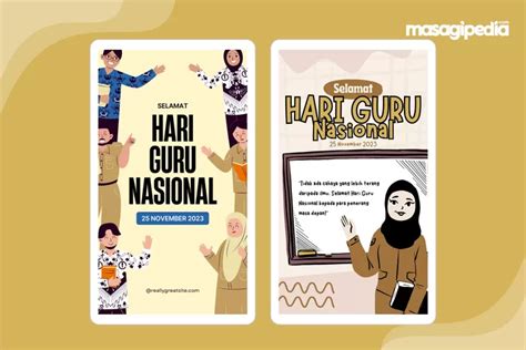 10 Gambar Poster Hari Guru Nasional 2023 Kreatif, Keren dan Gratis ...