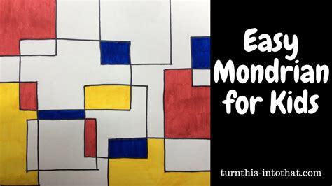 Piet Mondrian Abstract Art For Kids