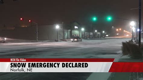 Norfolk Declares Snow Emergency Ahead of Storm - NEWS CHANNEL NEBRASKA