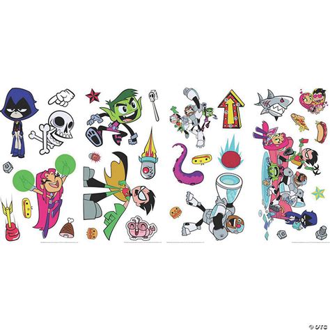 Teen Titans Go! Peel & Stick Decals | Oriental Trading