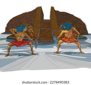 Angampora Sinhalese Martial Art That Combines Stock Vector (Royalty ...