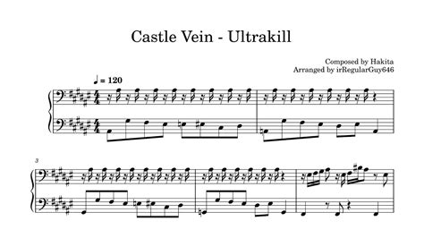 ULTRAKILL Castle vein - Piano cover - YouTube