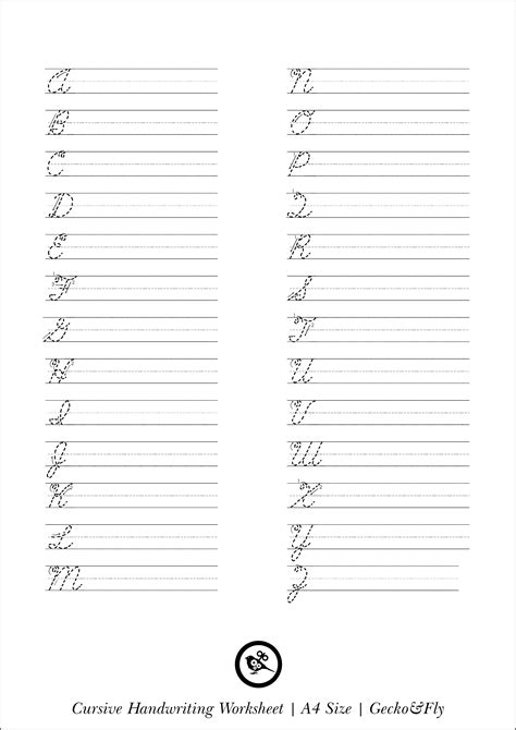 7 Printable Cursive Handwriting Worksheets For Beautiful Penmanship