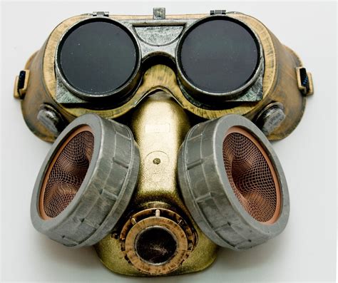 "Steampunk Gas Mask and Goggles" by Jon Burke | Redbubble