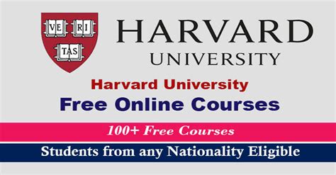 Harvard University Free Online Courses 2023-24 with Certificates