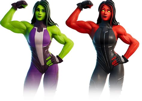 She Hulk vs Red She Hulk : r/FortNiteBR